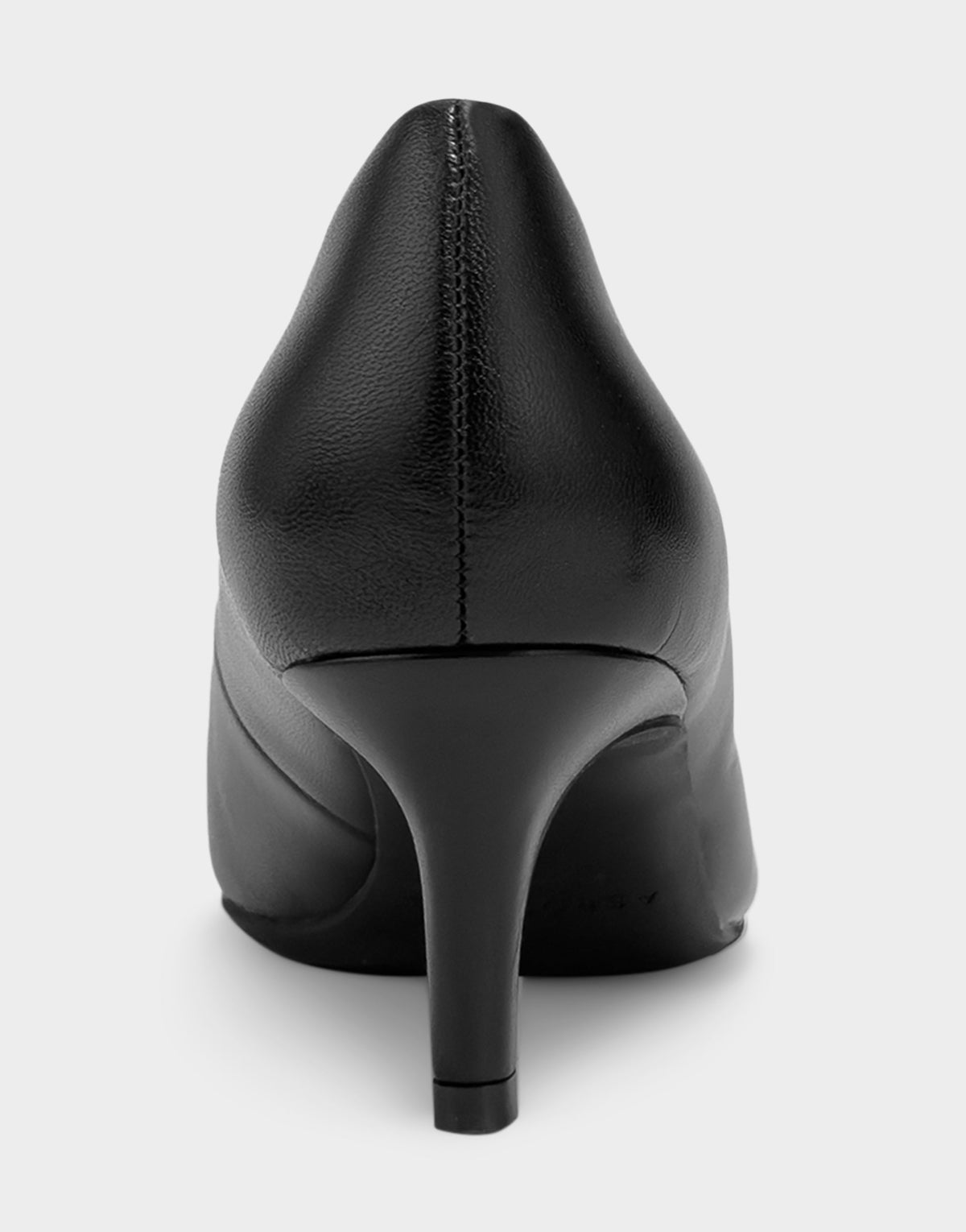 Women's Kitten Heel Pump in Black Leather | Aerosoles Shoes