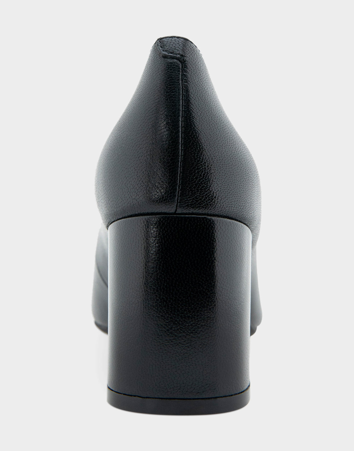 Minetta Black Leather Mid-Heel Pump | Aerosoles Shoes