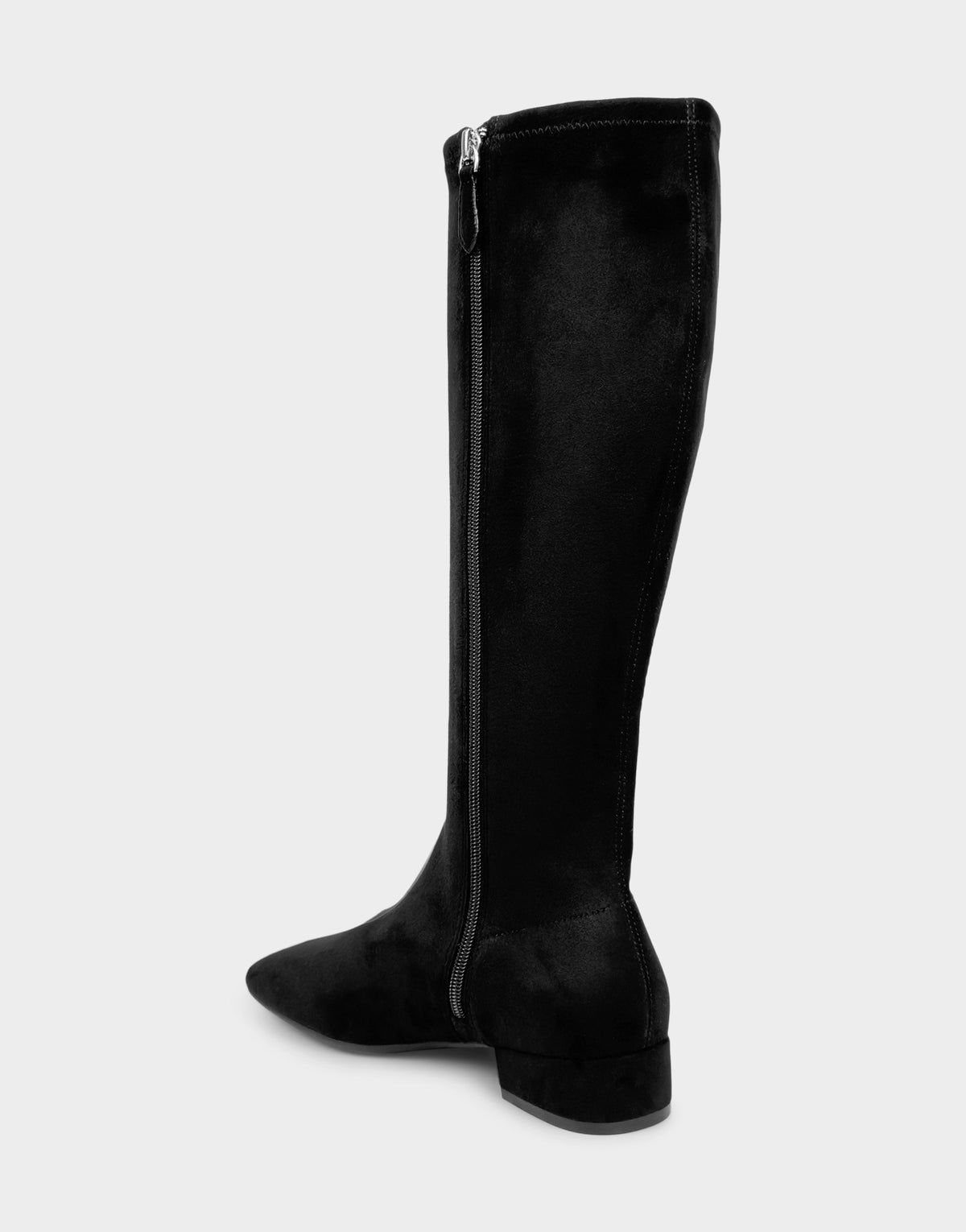 Comfortable Women's Low Block Heel Boot In Black Faux Suede | Aerosoles Shoes