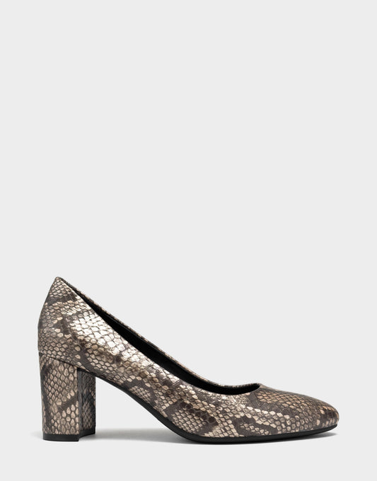Women's Dress Pump in Champagne Metallic Snake | Aerosoles Shoes|New