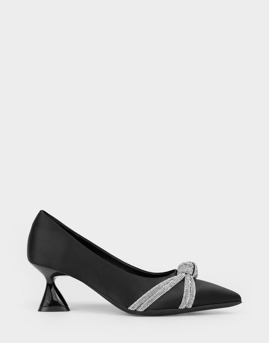 Women's Pump in Black Satin | Aerosoles Shoes