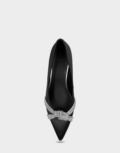 Women's Pump in Black Satin | Aerosoles Shoes