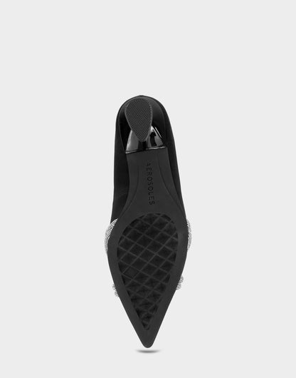 Women's Pump in Black Satin | Aerosoles Shoes