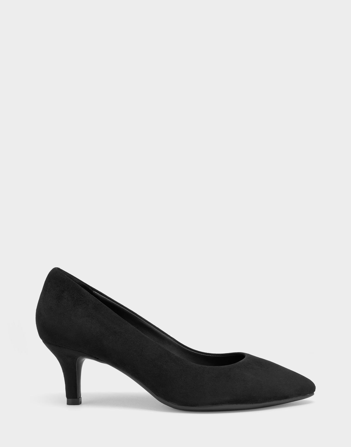 Women's Kitten Heel Pump in Black Suede | Aerosoles Shoes