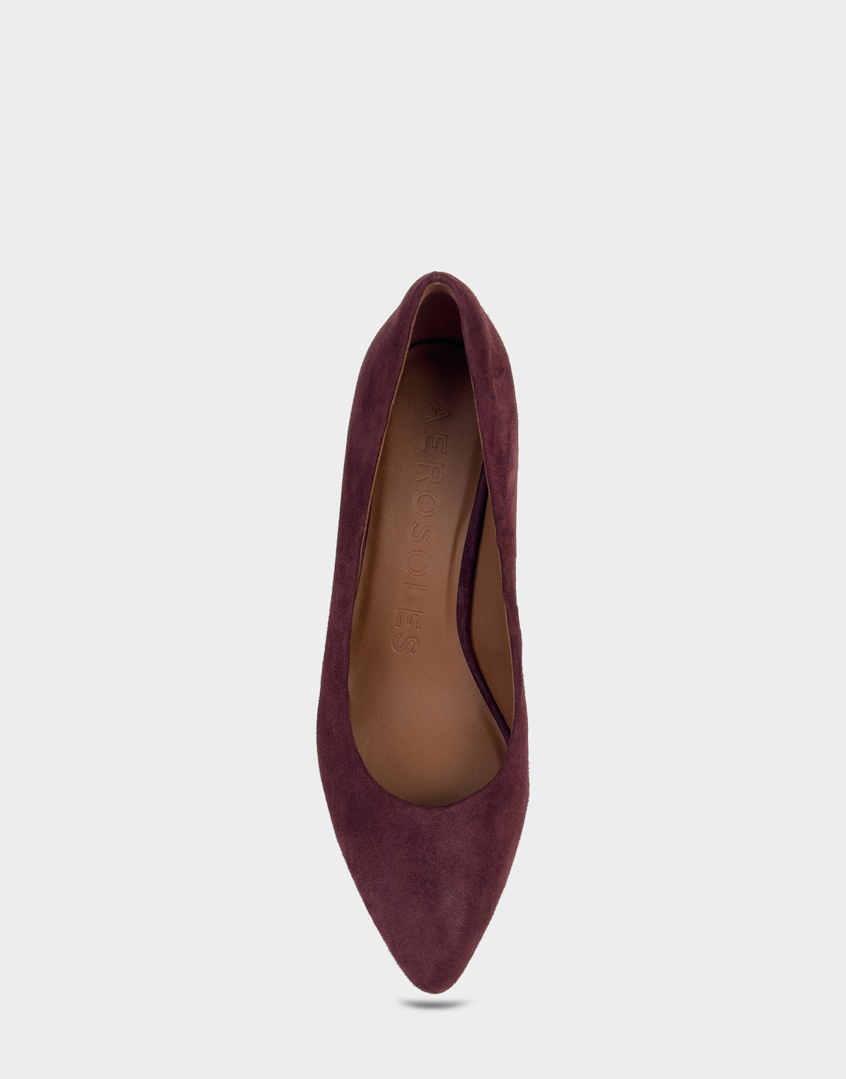 Women's Kitten Heel Pump in Fig Suede | Aerosoles Shoes