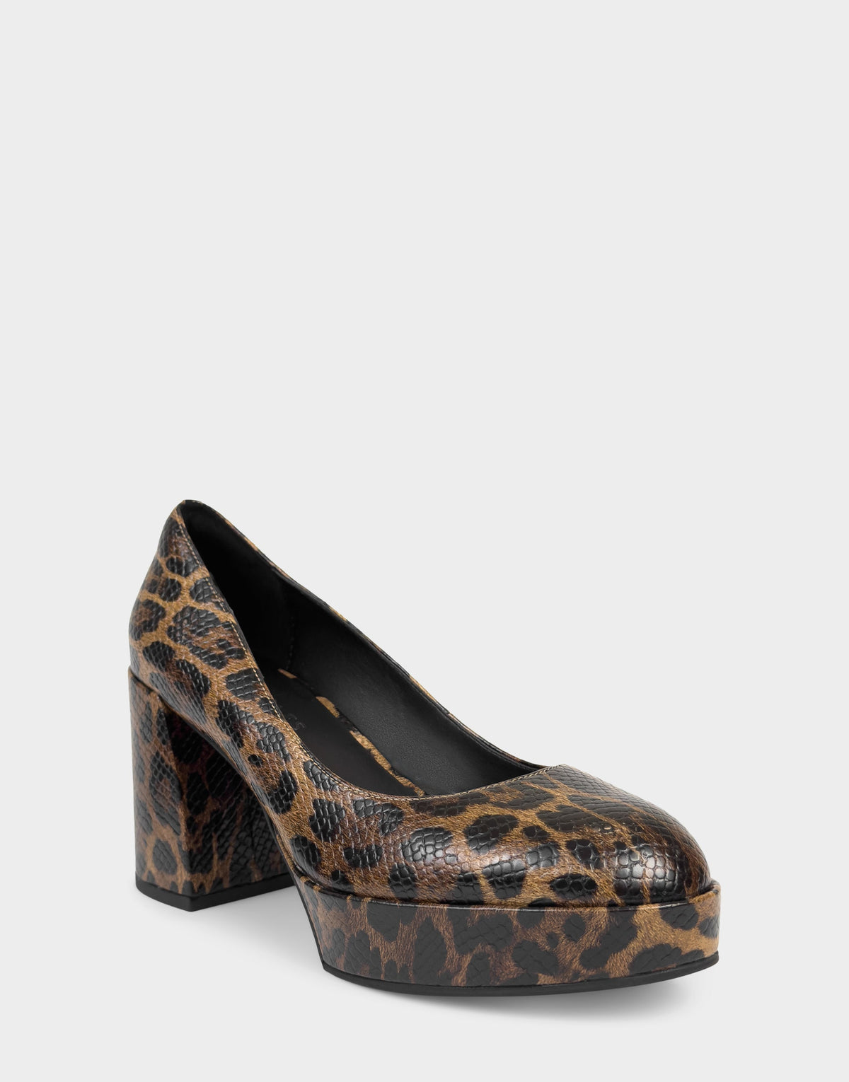 Women's Platform Pump in Mocha Jaguar Print Faux Leather | Aerosoles Shoes