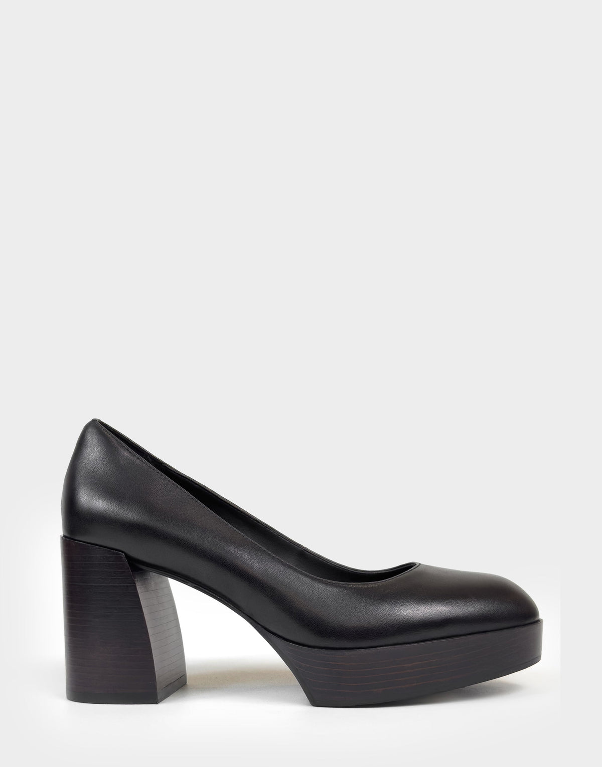 Women's Platform Pump in Black Leather | Aerosoles Shoes