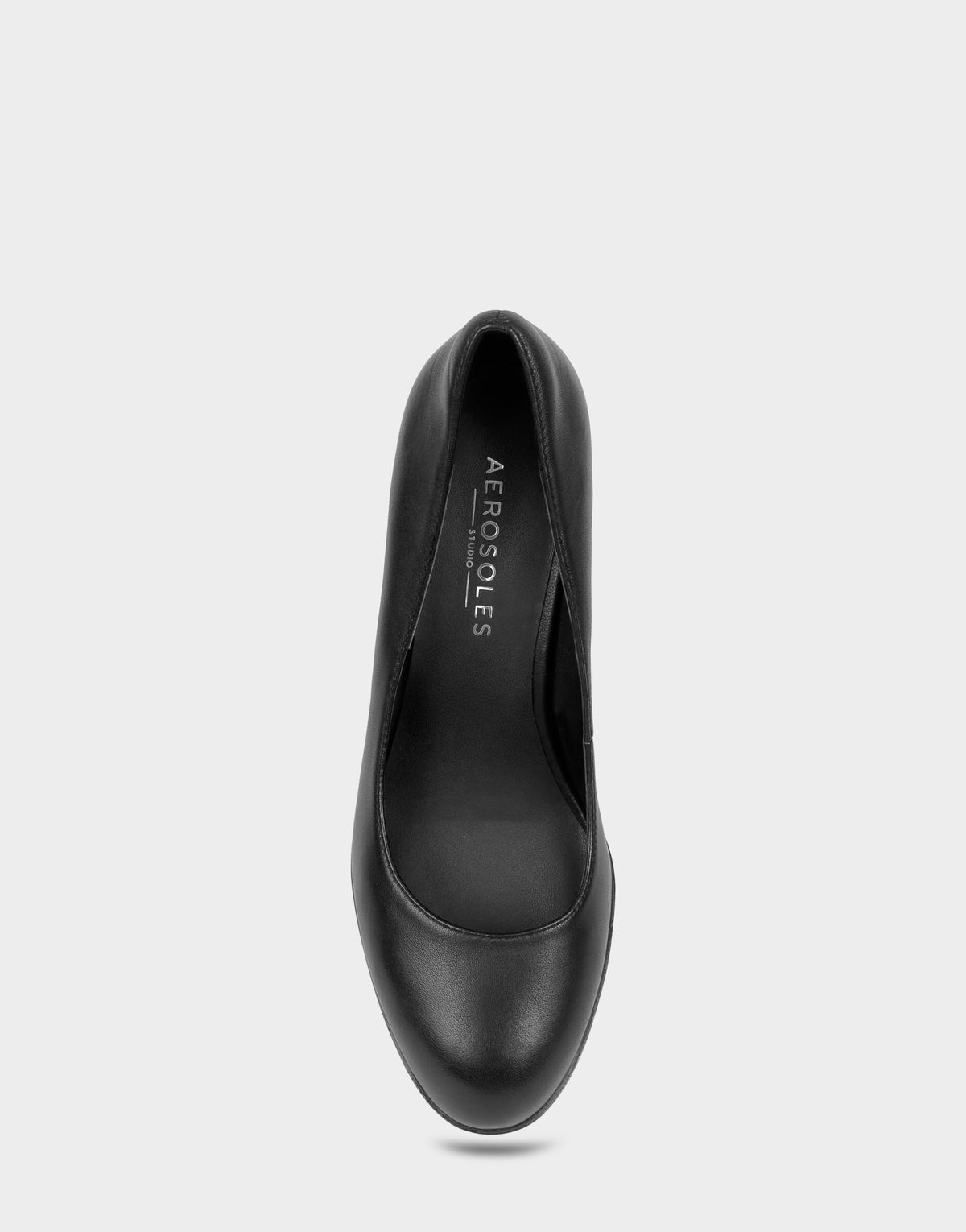 Women's Platform Pump in Black Leather | Aerosoles Shoes