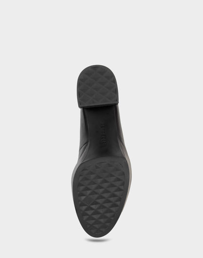 Women's Platform Pump in Black Leather | Aerosoles Shoes