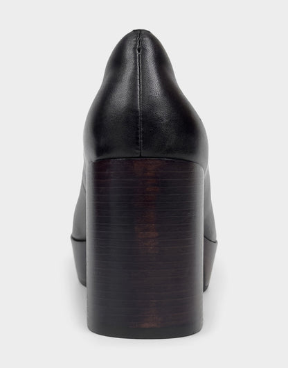 Women's Platform Pump in Black Leather | Aerosoles Shoes