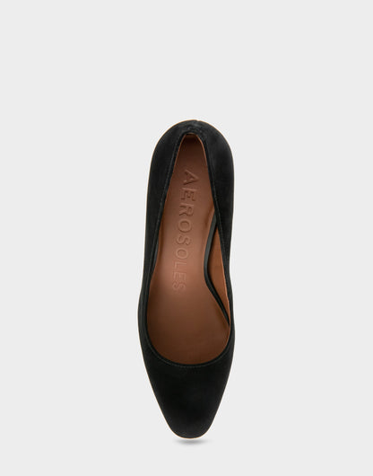 Women's Pump in Black Suede | Aerosoles Shoes