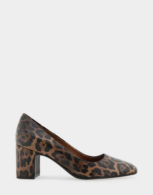 Women's Pump in Mocha Jaguar Embossed Print | Aerosoles Shoes