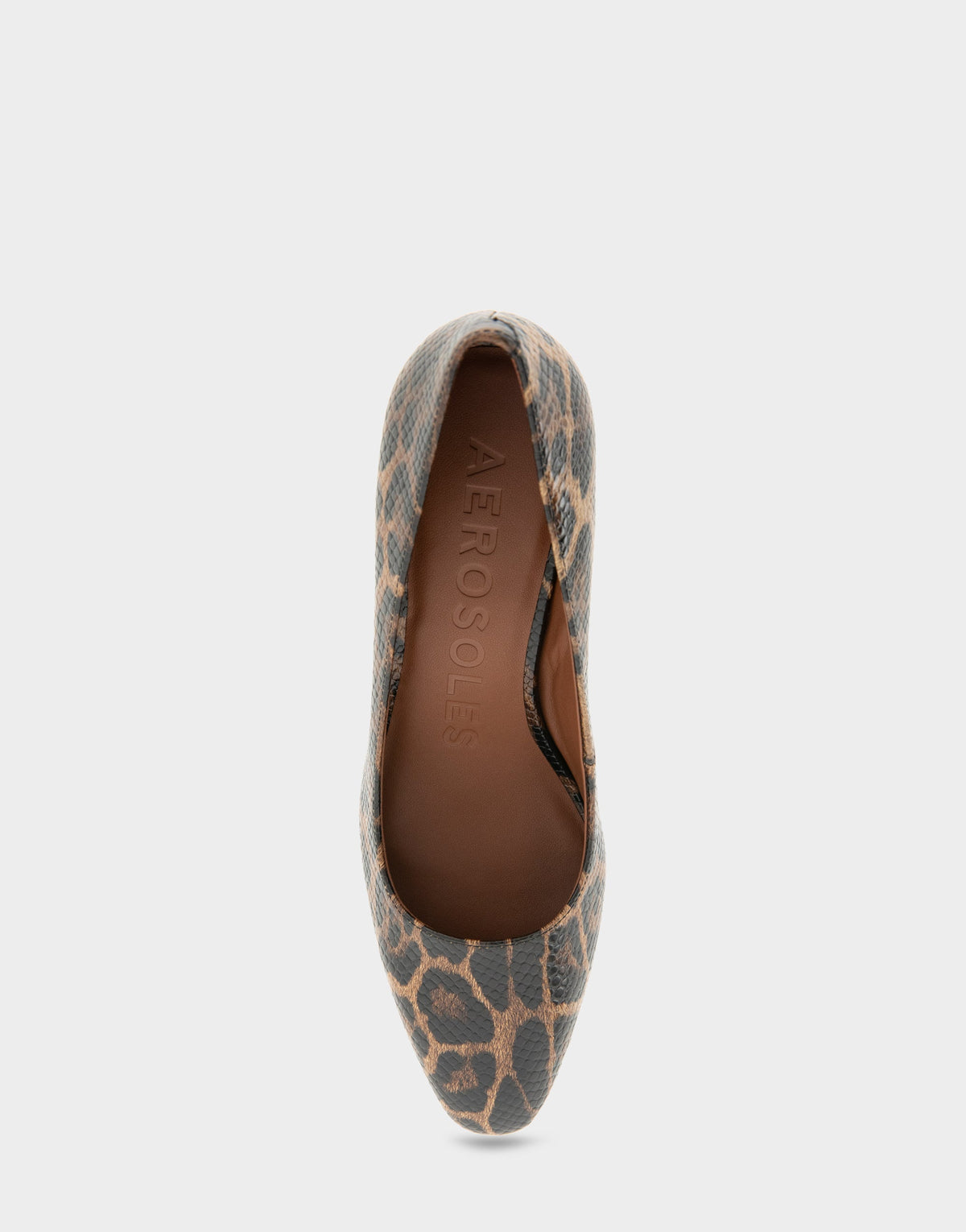 Women's Pump in Mocha Jaguar Embossed Print | Aerosoles Shoes