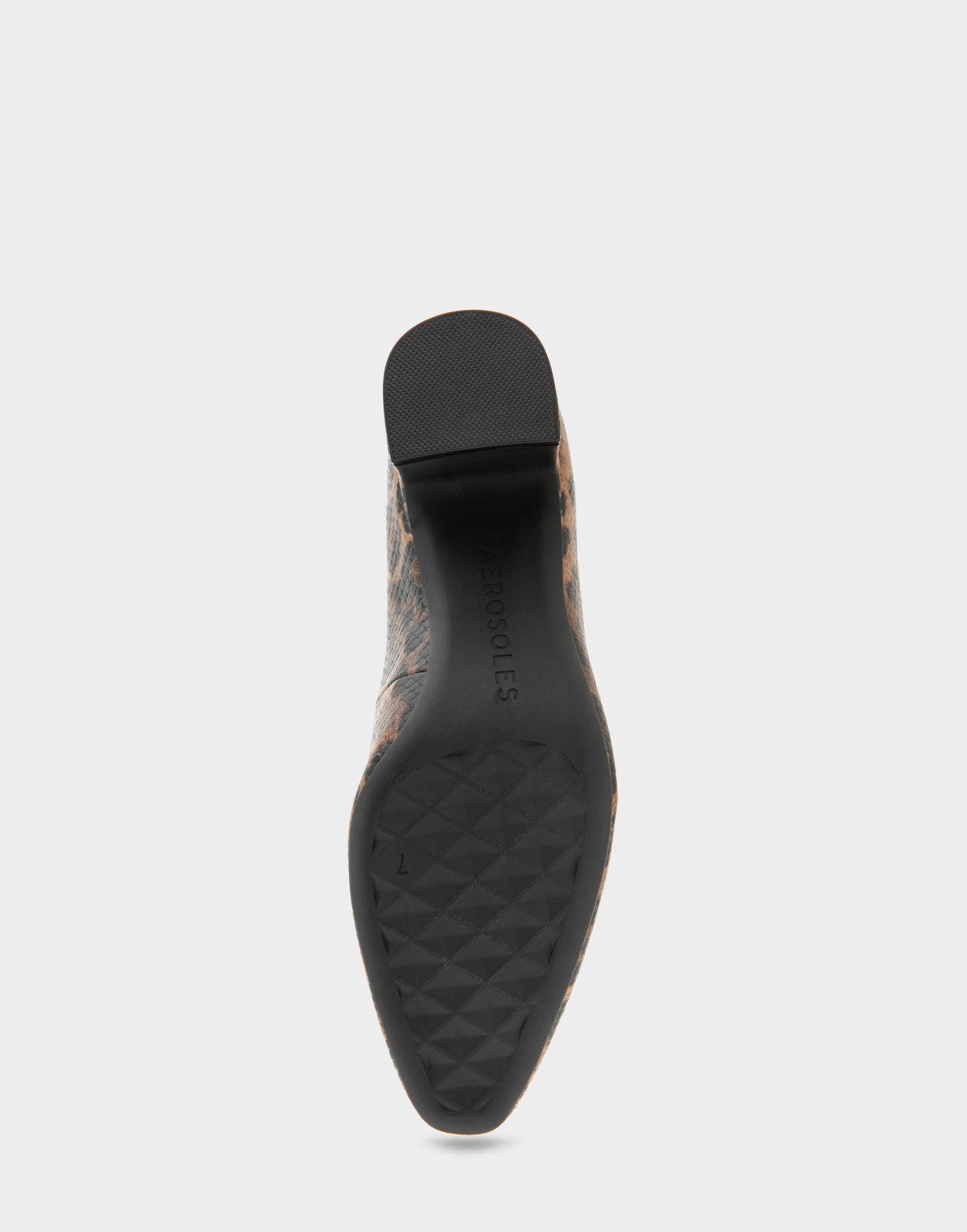 Women's Pump in Mocha Jaguar Embossed Print | Aerosoles Shoes