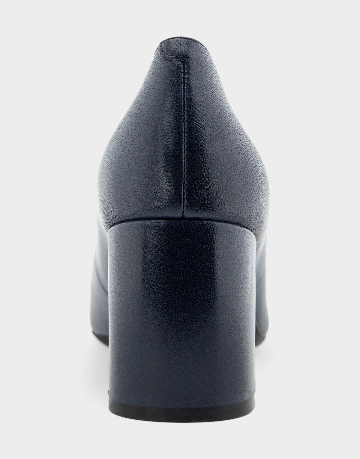 Minetta Navy Leather Mid-Heel Pump | Aerosoles Shoes