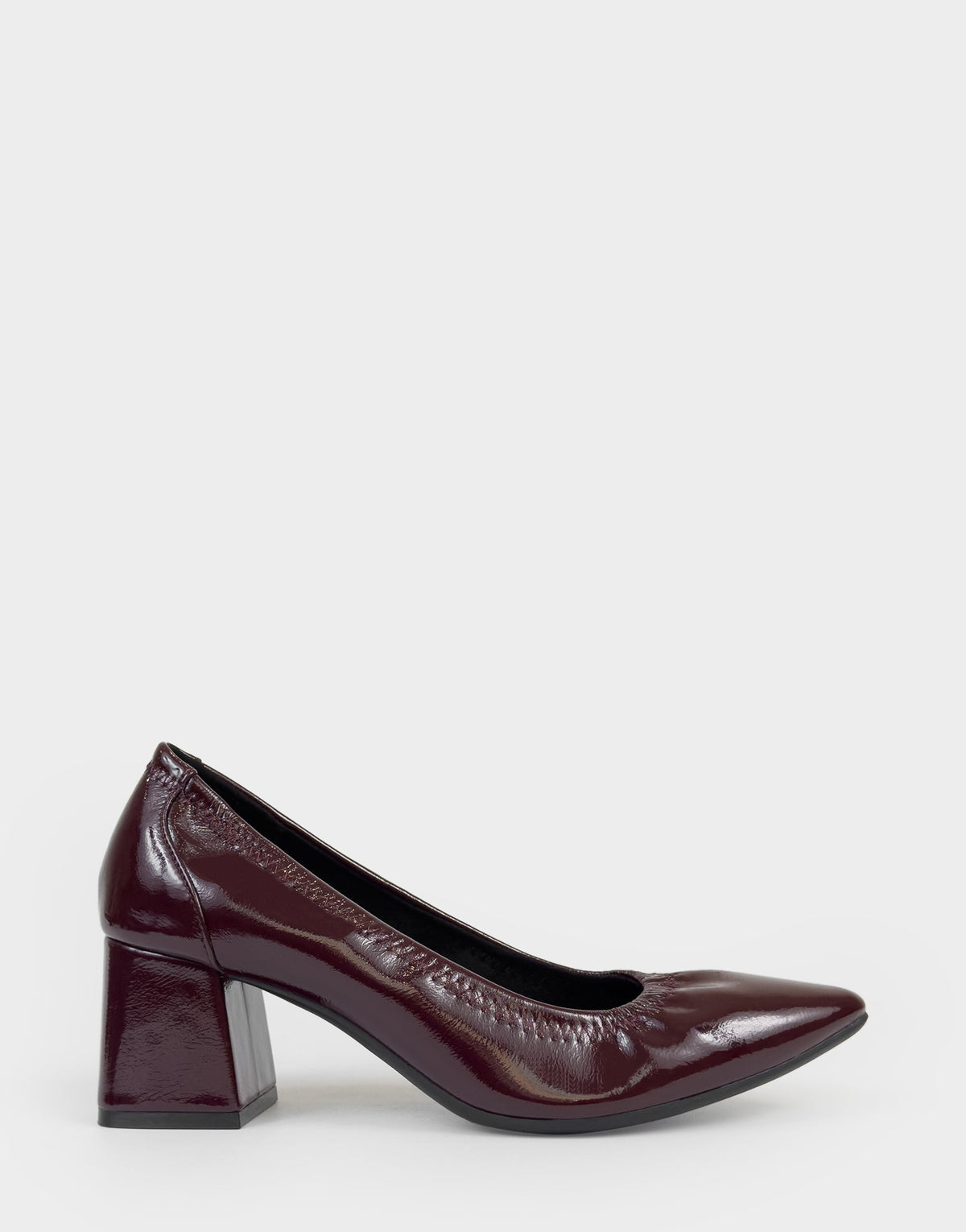 Women's Pump in Merlot Stretch Crinkle Patent | Aerosoles Shoes