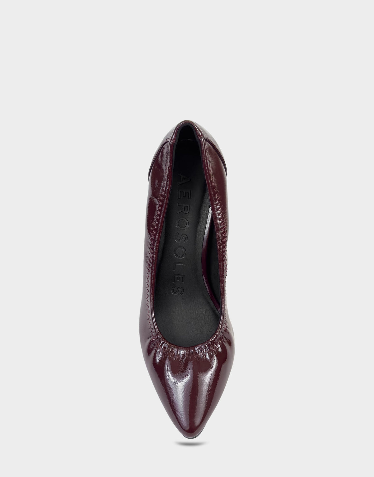 Women's Pump in Merlot Stretch Crinkle Patent | Aerosoles Shoes