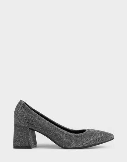 Women's Pump in Gunmetal Stretch Lame | Aerosoles Shoes