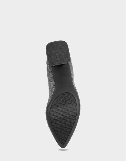 Women's Pump in Gunmetal Stretch Lame | Aerosoles Shoes