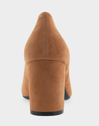 Betsy Tan Genuine Suede Mid Heel Pump | Aerosoles Shoes