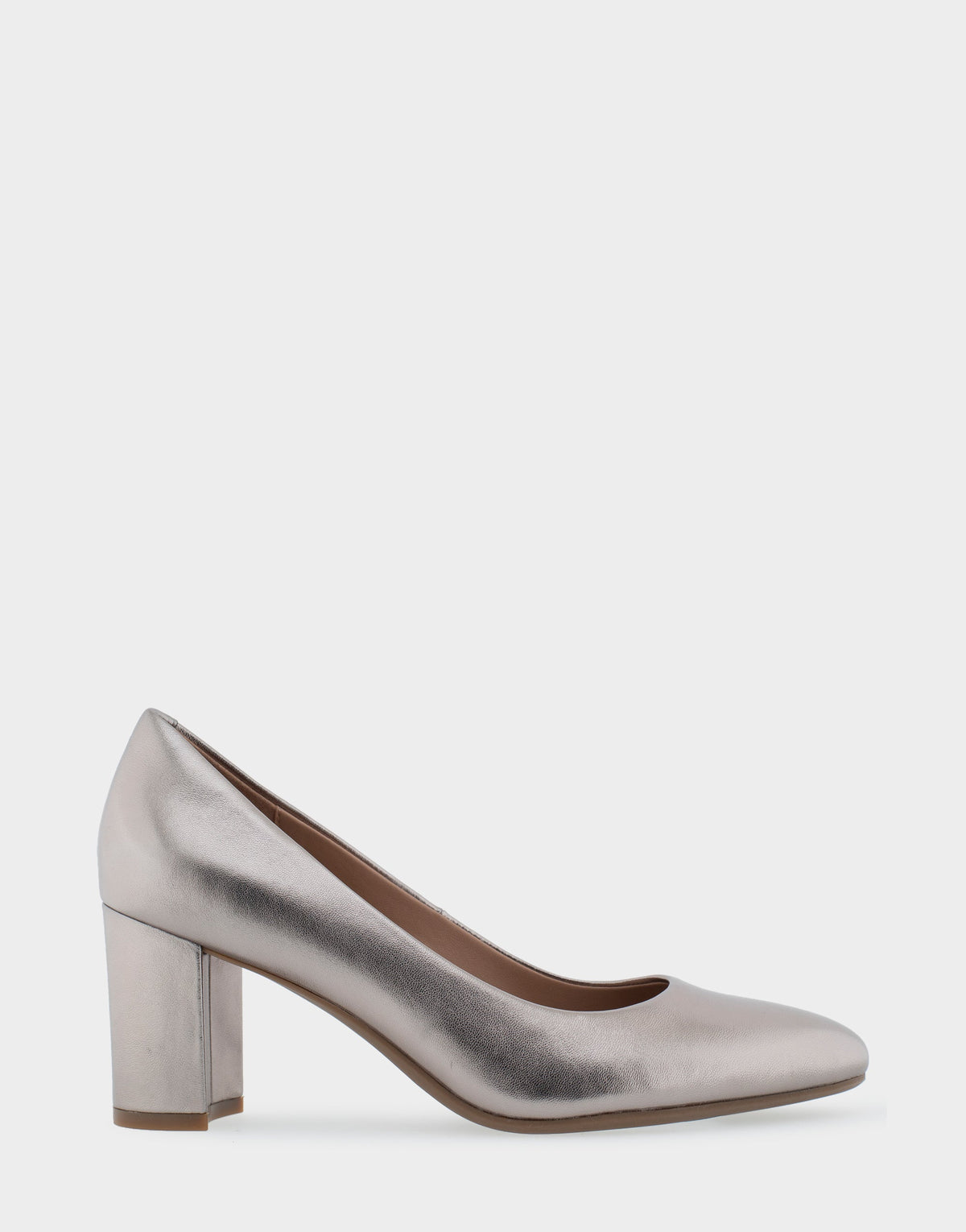 Betsy Champagne Genuine Leather Mid Heel Pump | Aerosoles Shoes