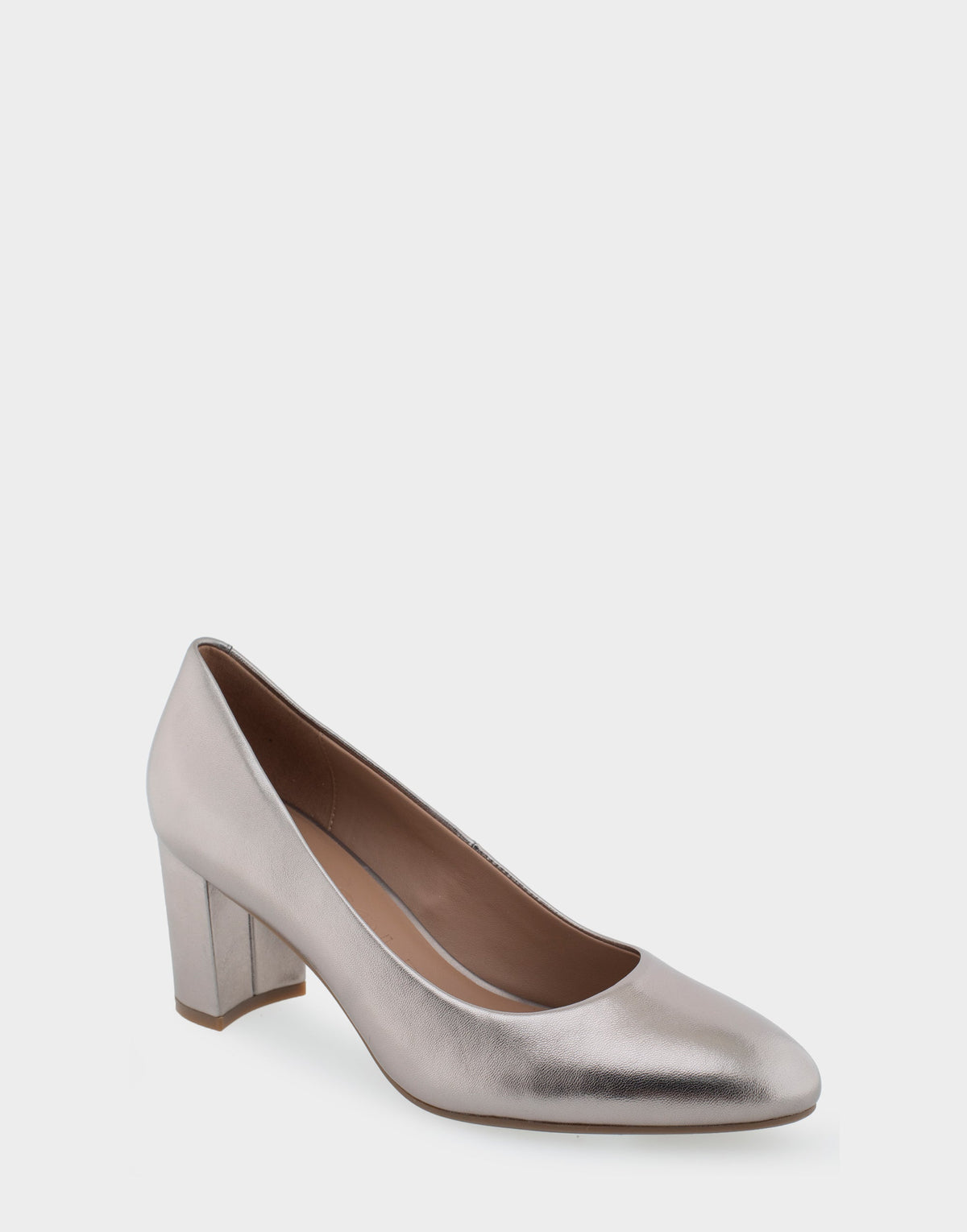 Betsy Champagne Genuine Leather Mid Heel Pump | Aerosoles Shoes