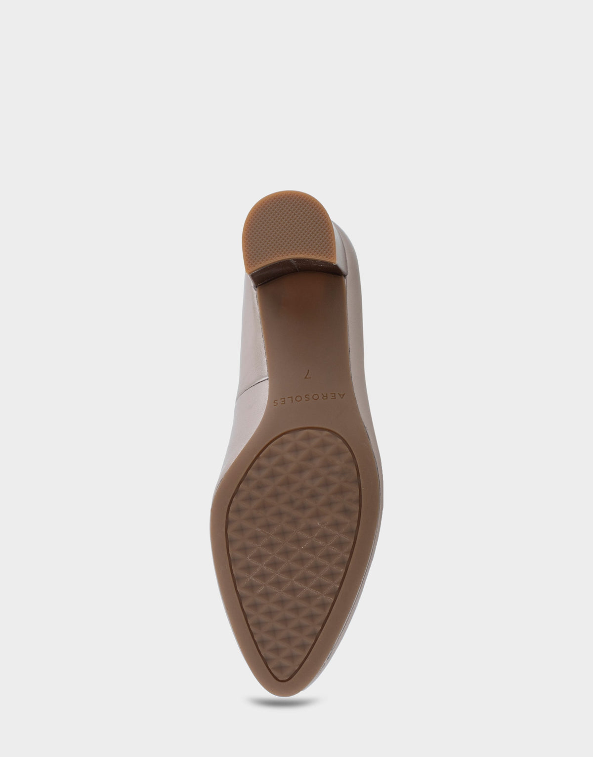 Betsy Champagne Genuine Leather Mid Heel Pump | Aerosoles Shoes