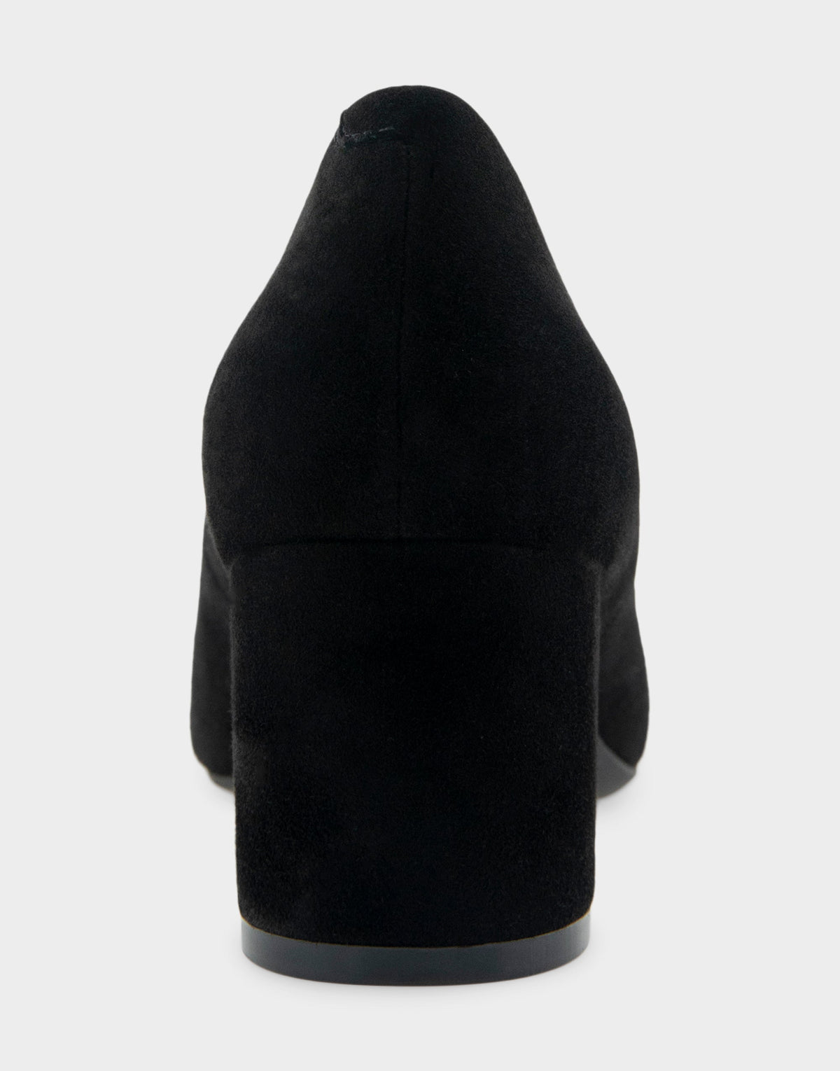 Ebel Black Genuine Suede Mid Heel Pump | Aerosoles Shoes