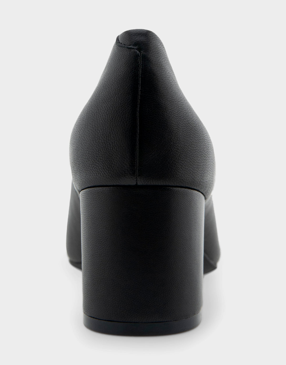 Ebel Black Genuine Leather Mid Heel Pump | Aerosoles Shoes