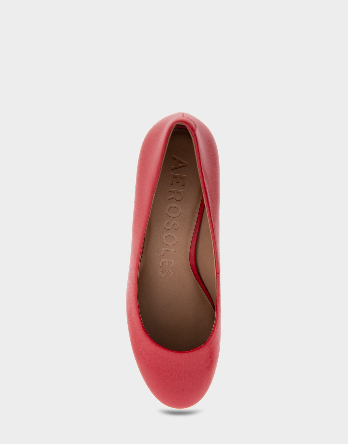 Ebel Racing Red Leather Mid Heel Pump | Aerosoles Shoes