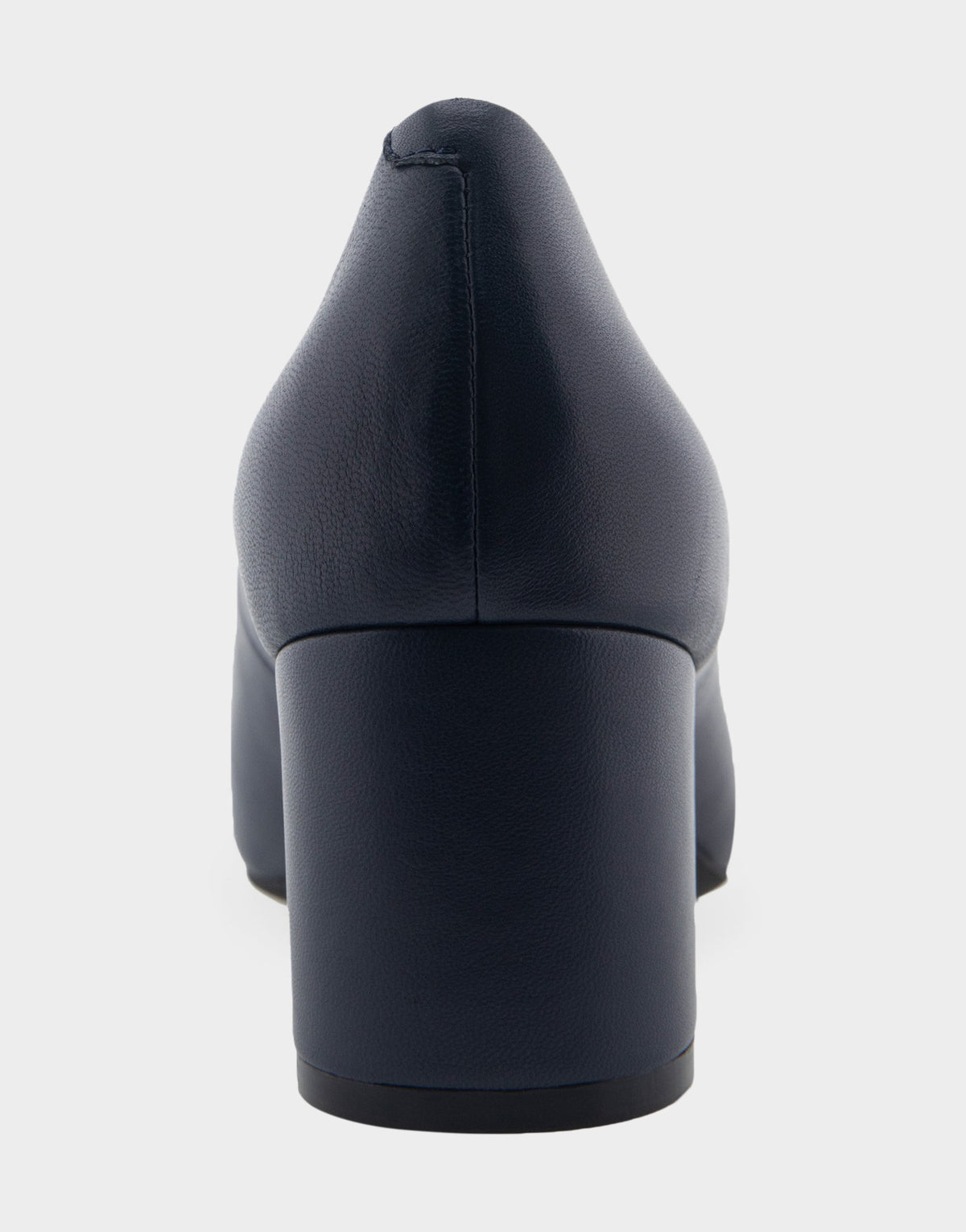 Ebel Navy Genuine Leather Mid Heel Pump | Aerosoles Shoes