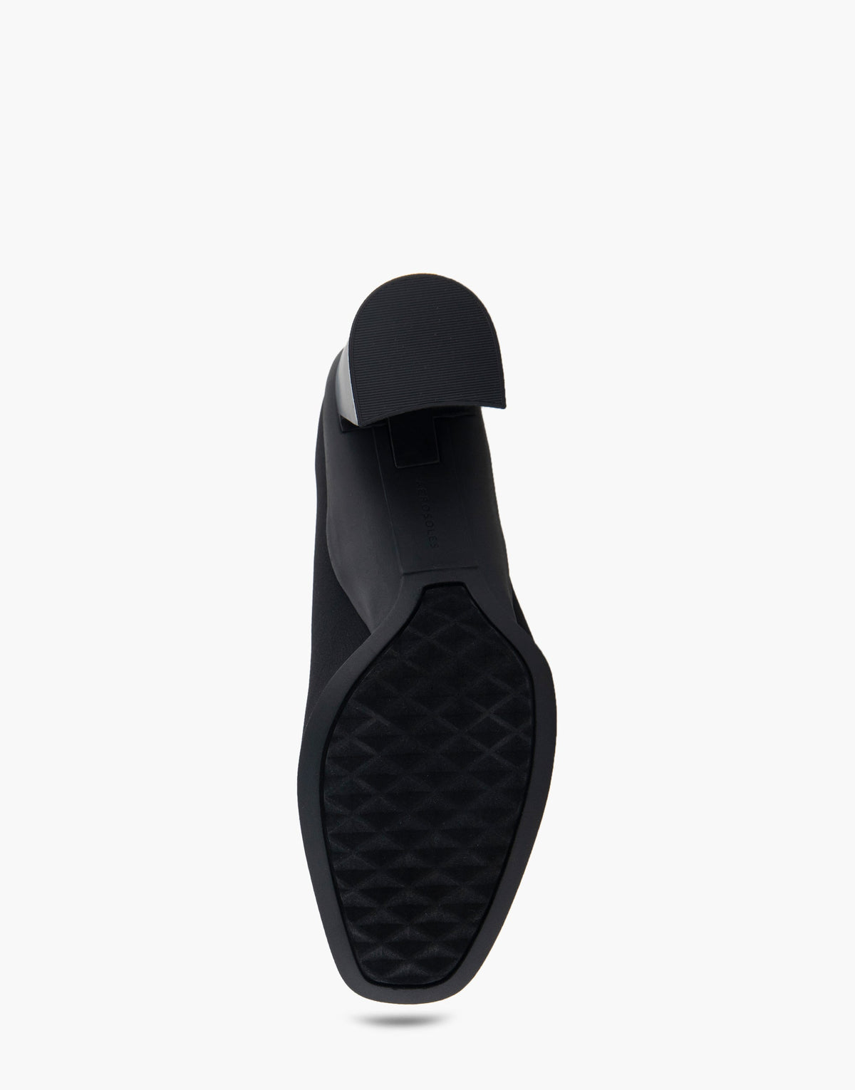 Casta Black Stretch Gabardine Fabric Mid Heel Pump | Aerosoles Shoes