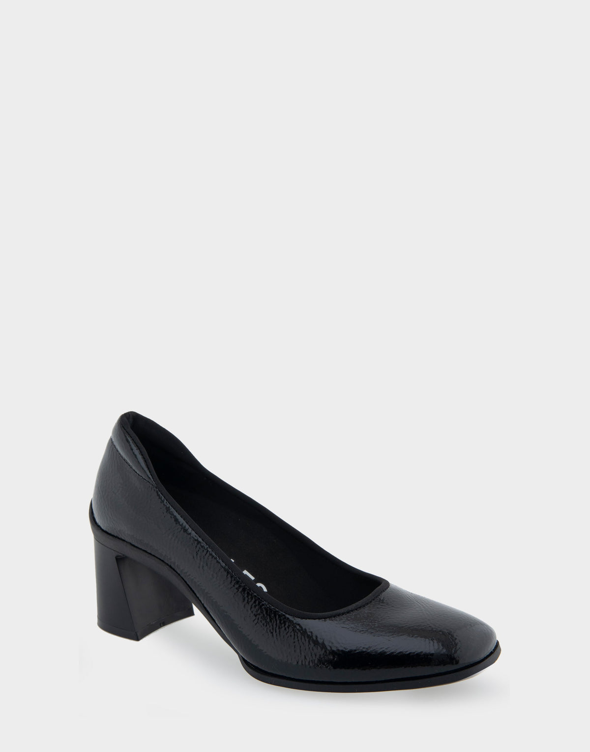 Casta Black Patent Faux Leather Mid Heel Pump | Aerosoles Shoes