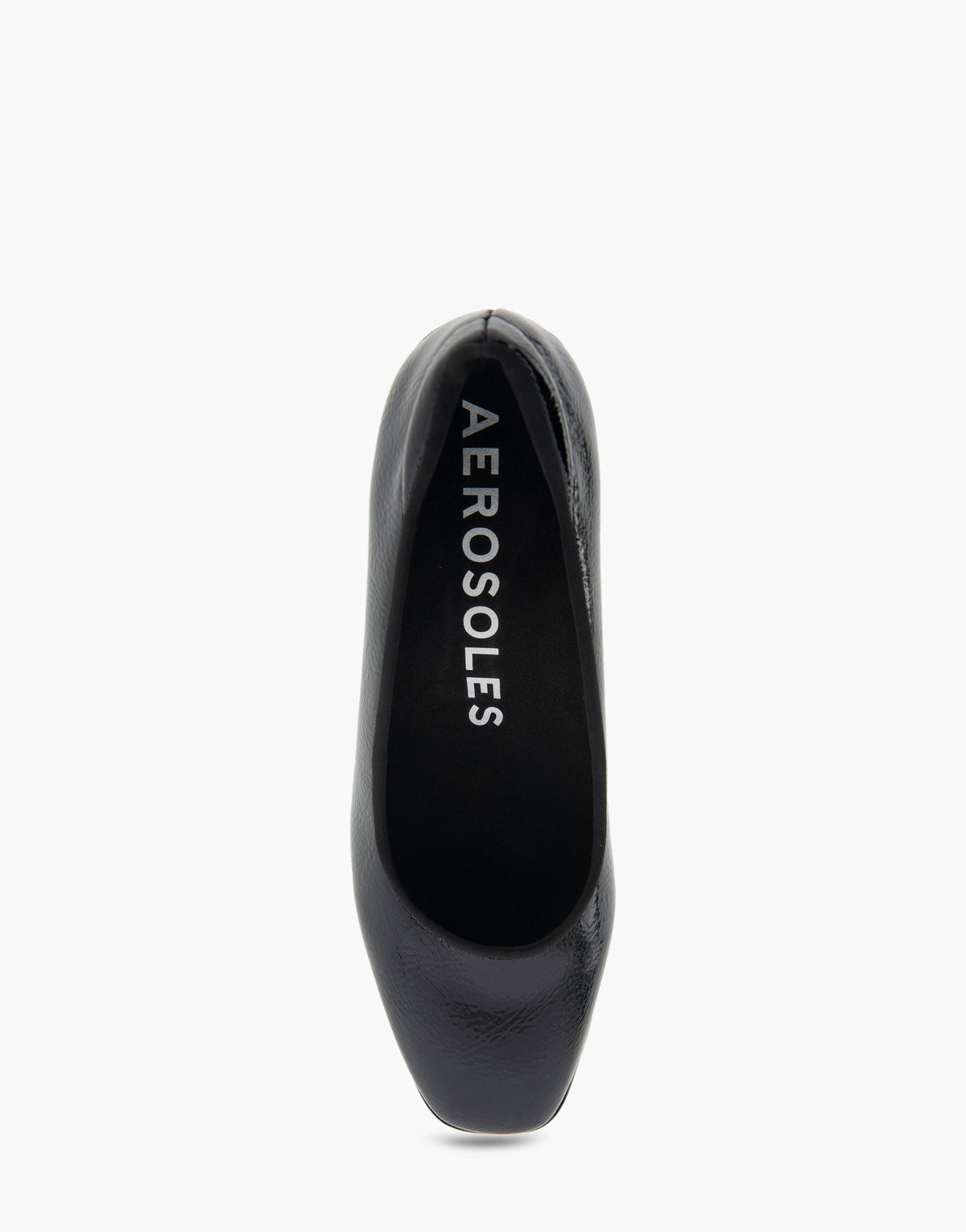 Casta Black Patent Faux Leather Mid Heel Pump | Aerosoles Shoes