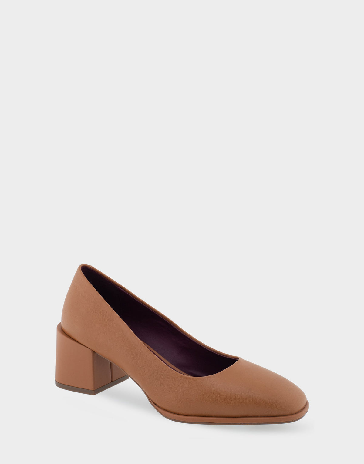 Alae Tan Genuine Leather Mid Heel Pump | Aerosoles Shoes