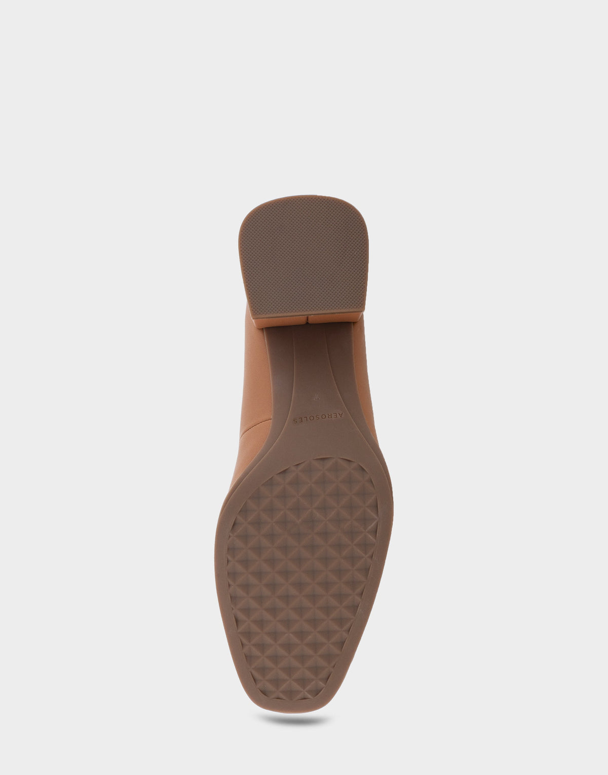 Alae Tan Genuine Leather Mid Heel Pump | Aerosoles Shoes