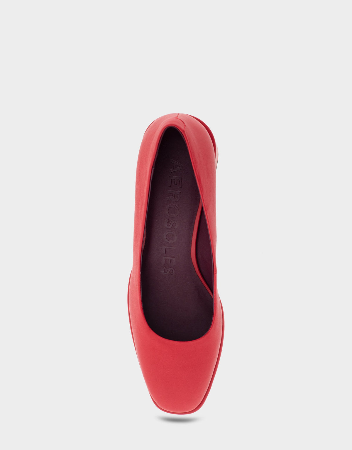 Alae Racing Red Genuine Leather Mid Heel Pump | Aerosoles Shoes