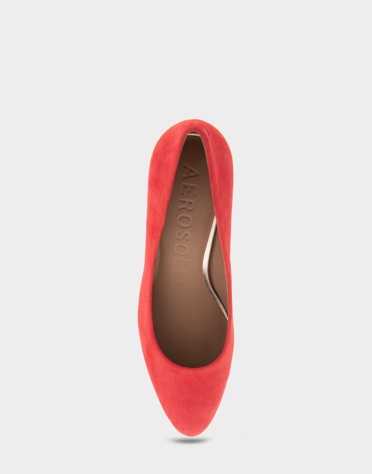 Betsy Red Genuine Suede Mid Heel Pump | Aerosoles Shoes