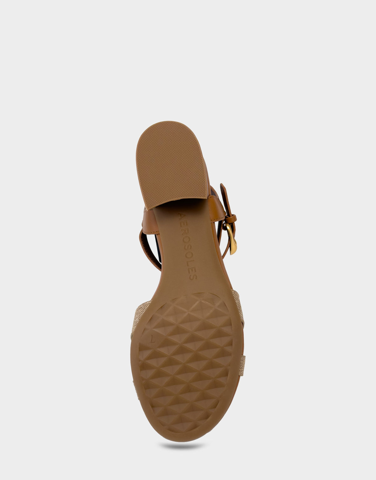 Women's Low Heeled Sandal in Natural Linen | Aerosoles New