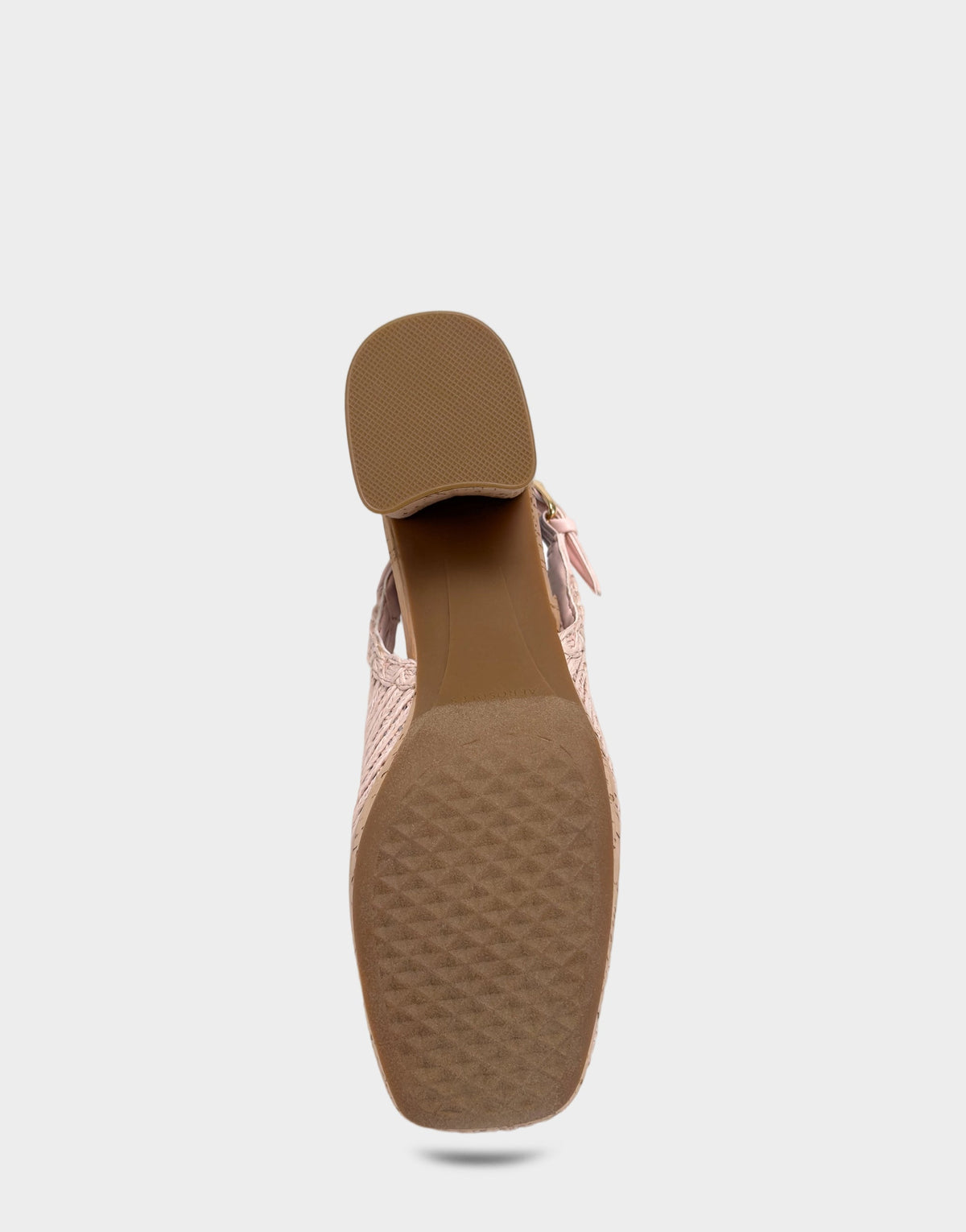Santina Platform Slingback Loafer In Pale Pink Embroidered Raffia | Aerosoles New|Shoes