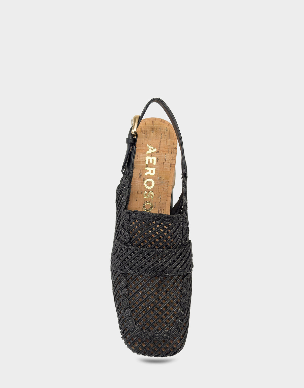 Santina Platform Slingback Loafer In Black Raffia | Aerosoles New|Shoes