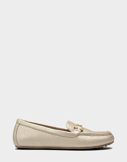 Women's Casual Loafer in Soft Gold Faux Metallic Pebbled | Aerosoles New|Shoes