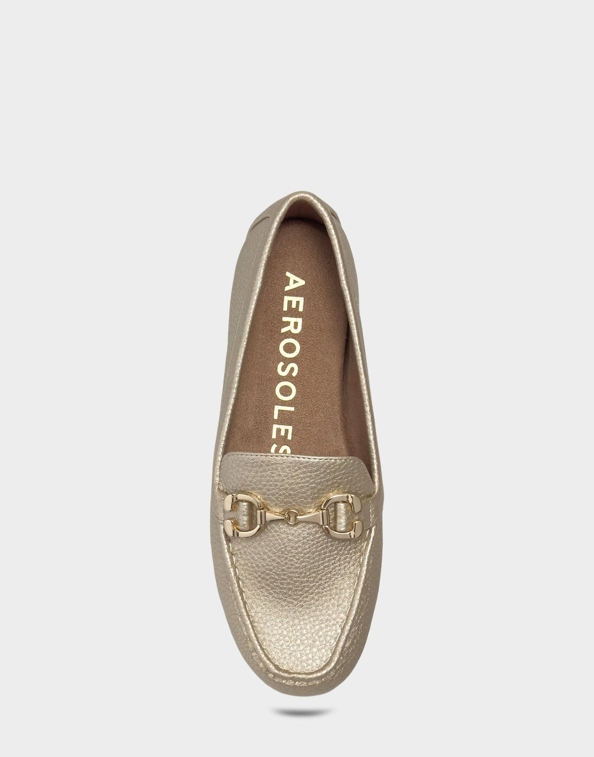 Women's Casual Loafer in Soft Gold Faux Metallic Pebbled | Aerosoles New|Shoes