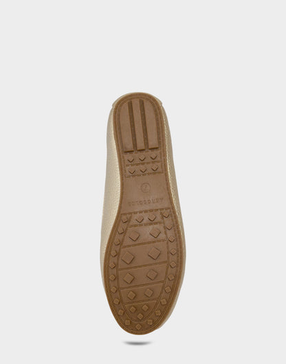 Women's Casual Loafer in Soft Gold Faux Metallic Pebbled | Aerosoles New|Shoes