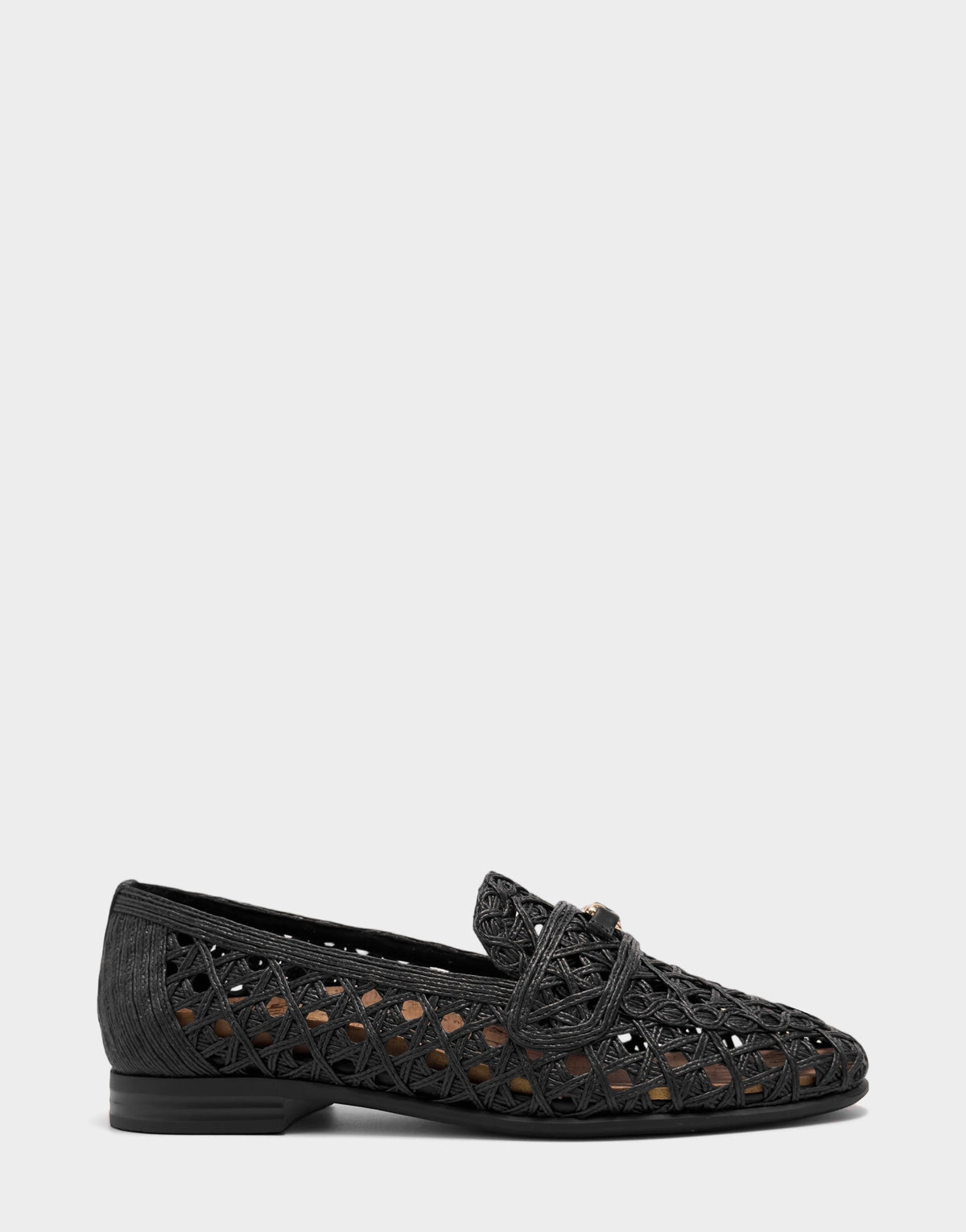 Women's Dress Flat in Black Faux Raffia | Aerosoles New|Shoes