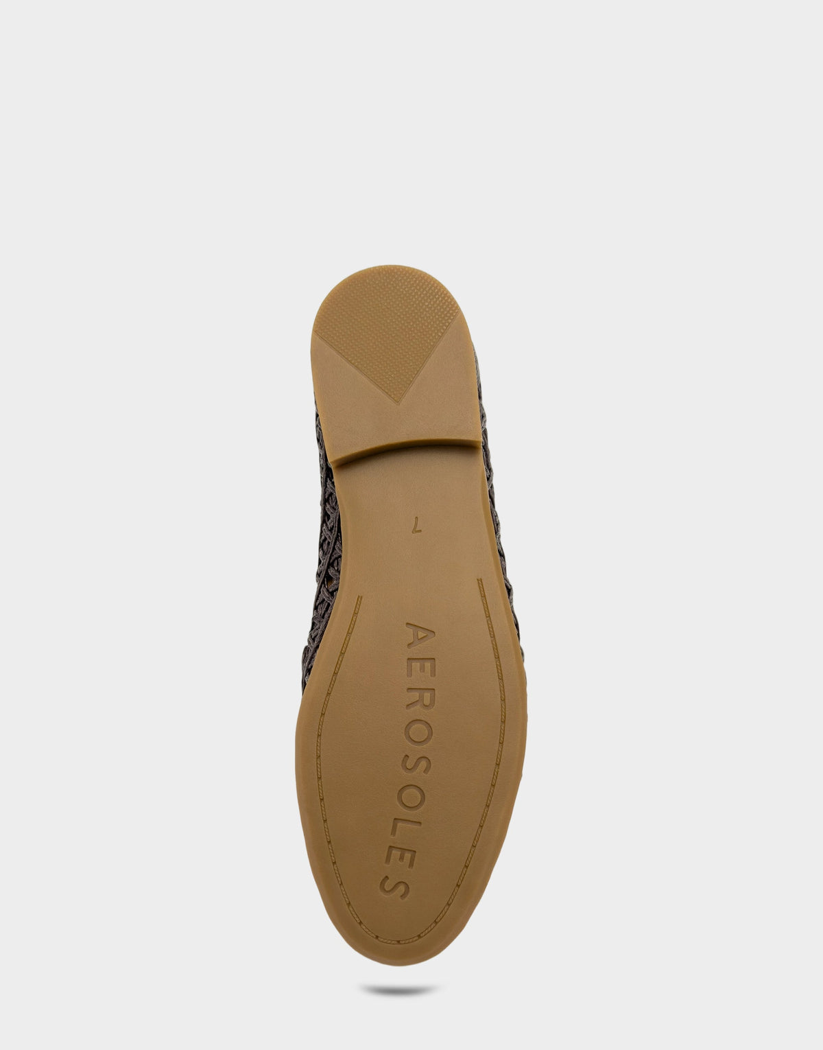 Women's Dress Flat in Dark Brown Faux Raffia | Aerosoles New|Shoes