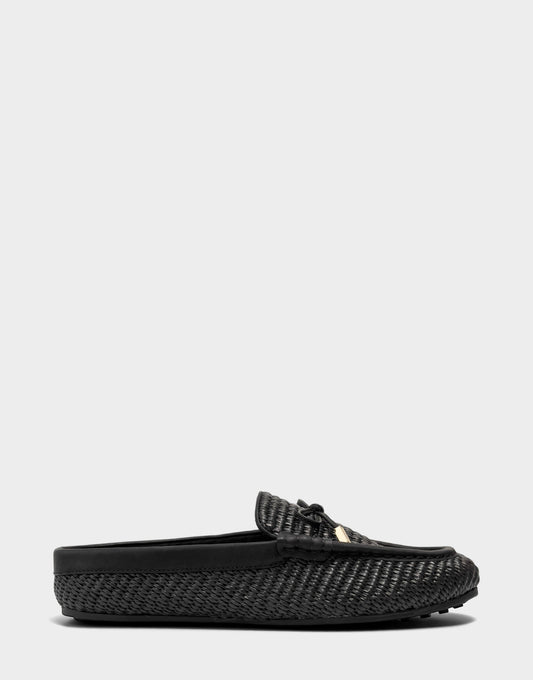 Women's Mule in Black Basket Raffia | Aerosoles New|Shoes