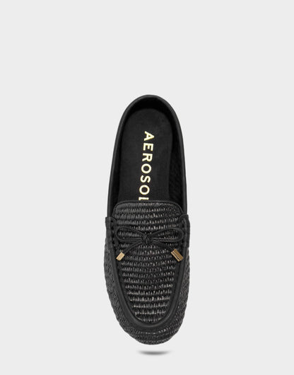 Women's Mule in Black Basket Raffia | Aerosoles New|Shoes