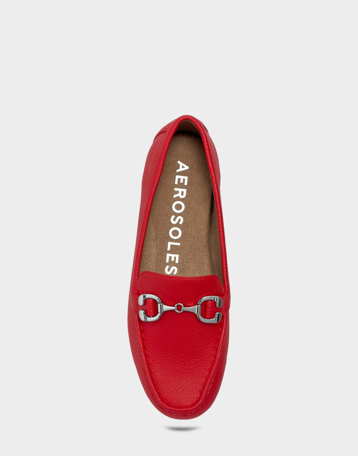 Women's Casual Loafer in Rich Red Faux Pebbled | Aerosoles New|Shoes