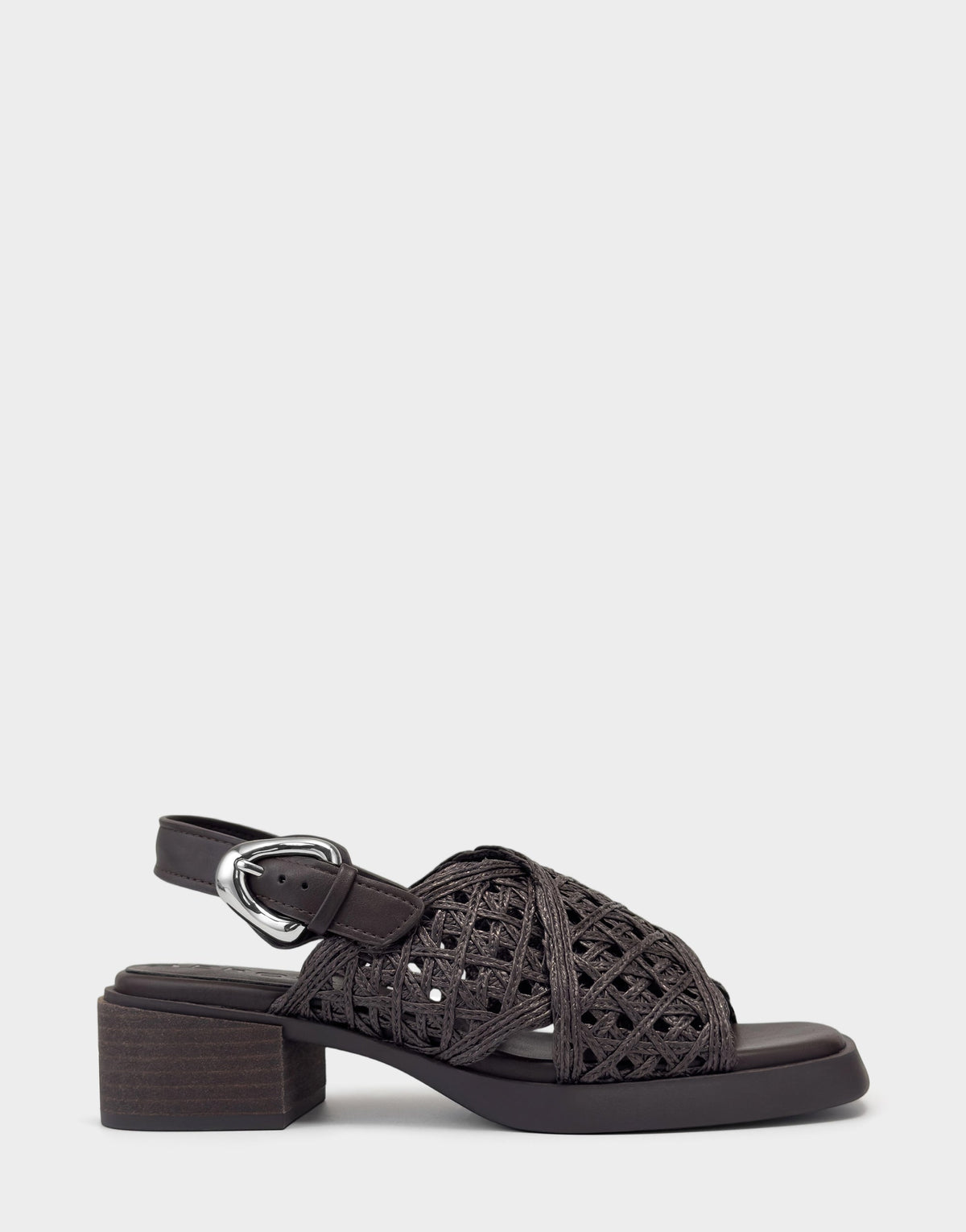 Demi Sandal In Dark Brown Crochet Raffia | Aerosoles New
